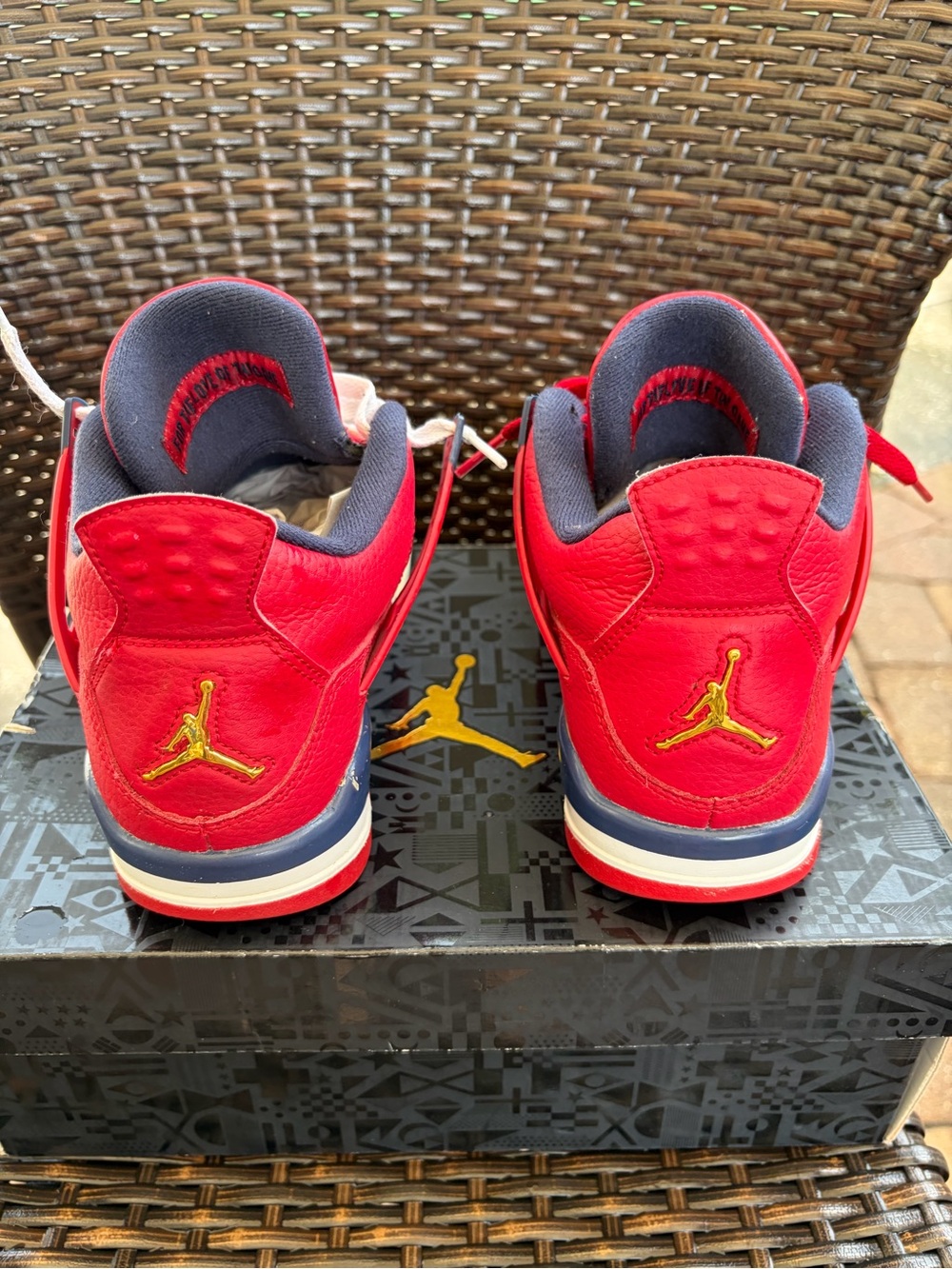 Air Jordan 4 Retro FIBA 2019 GS Size 6.5Y (Women’s 8) OG Box - Picture 5 of 6
